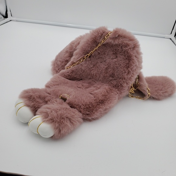 Mauve Bunny Crossbody or over shoulder handbag - Picture 5 of 5